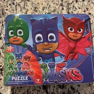 Cardinal PJ Masks Metal Lunchbox with 24 Piece Puzzle New